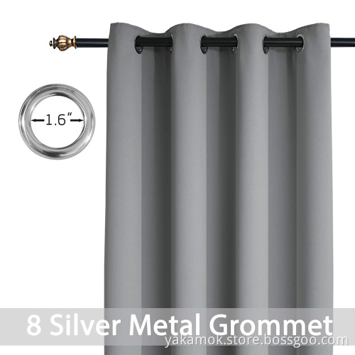 Rideaux occultants courts gris